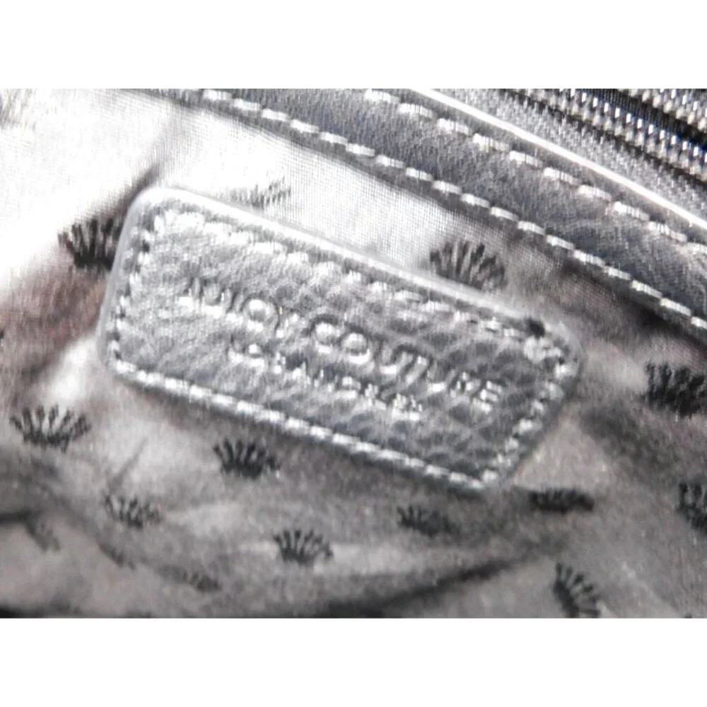 Juicy Couture Black Faux Leather Saddle Bag Shoulder Bag Purse Y2K